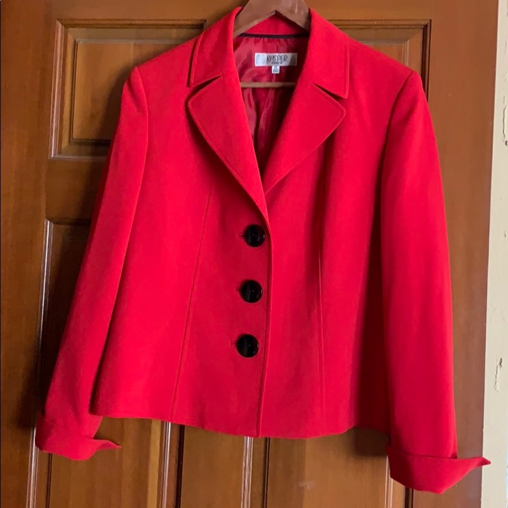 🌸Kasper Red Blazer 14